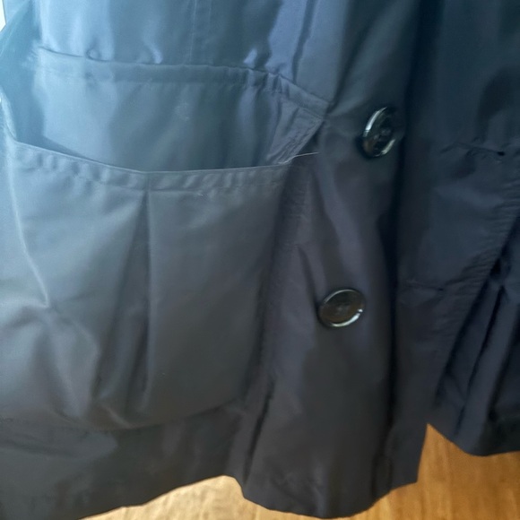 Burberry Brit Black and Beige Check Trench Coat - Picture 4 of 13